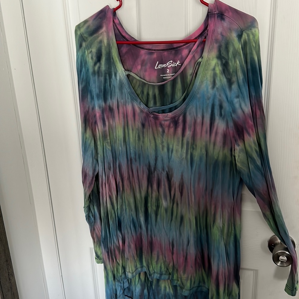 Tie-Dye Long Sleeve Shirt
